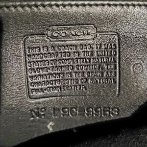 coach vintage helen berg's black legacy duffle